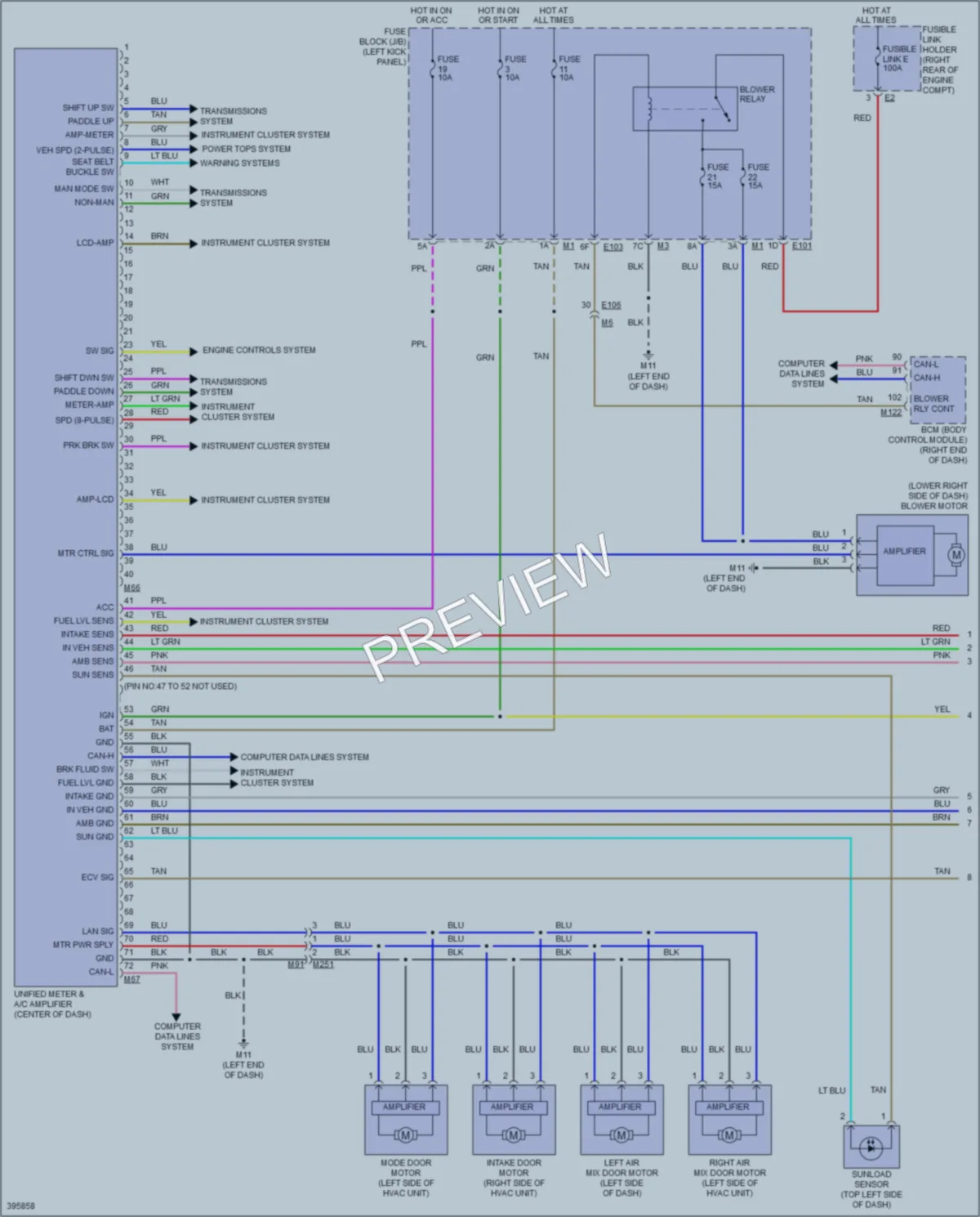 2014 Infiniti QX70 Air Conditioning wiring diagram preview