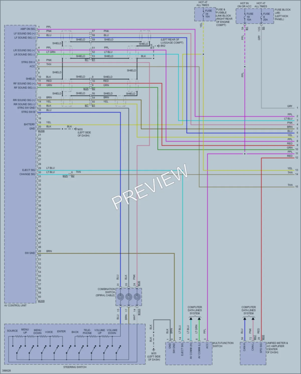 2014 Infiniti QX70 Radio wiring diagram preview