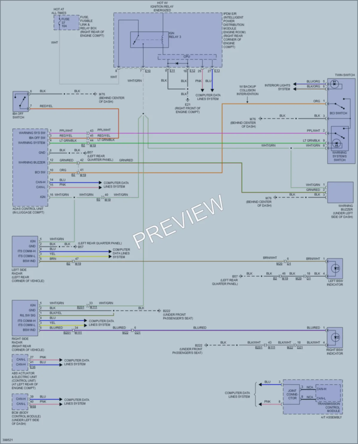 2014 Infiniti QX80 Navigation wiring diagram preview