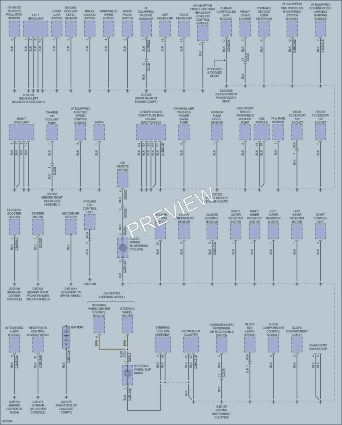 2014 Jaguar XFR Ground Distribution wiring diagram preview