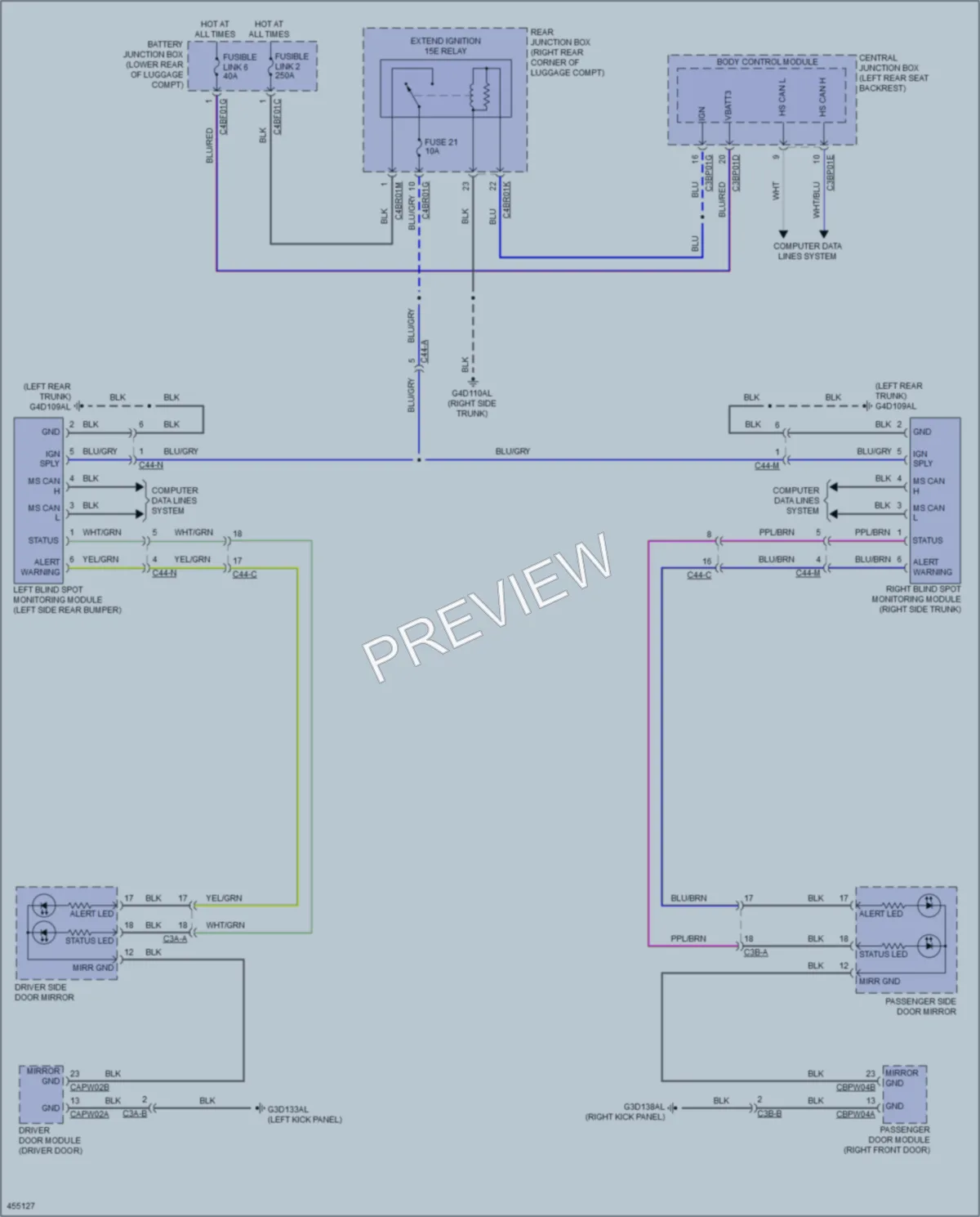 2014 Jaguar XJ Navigation wiring diagram preview