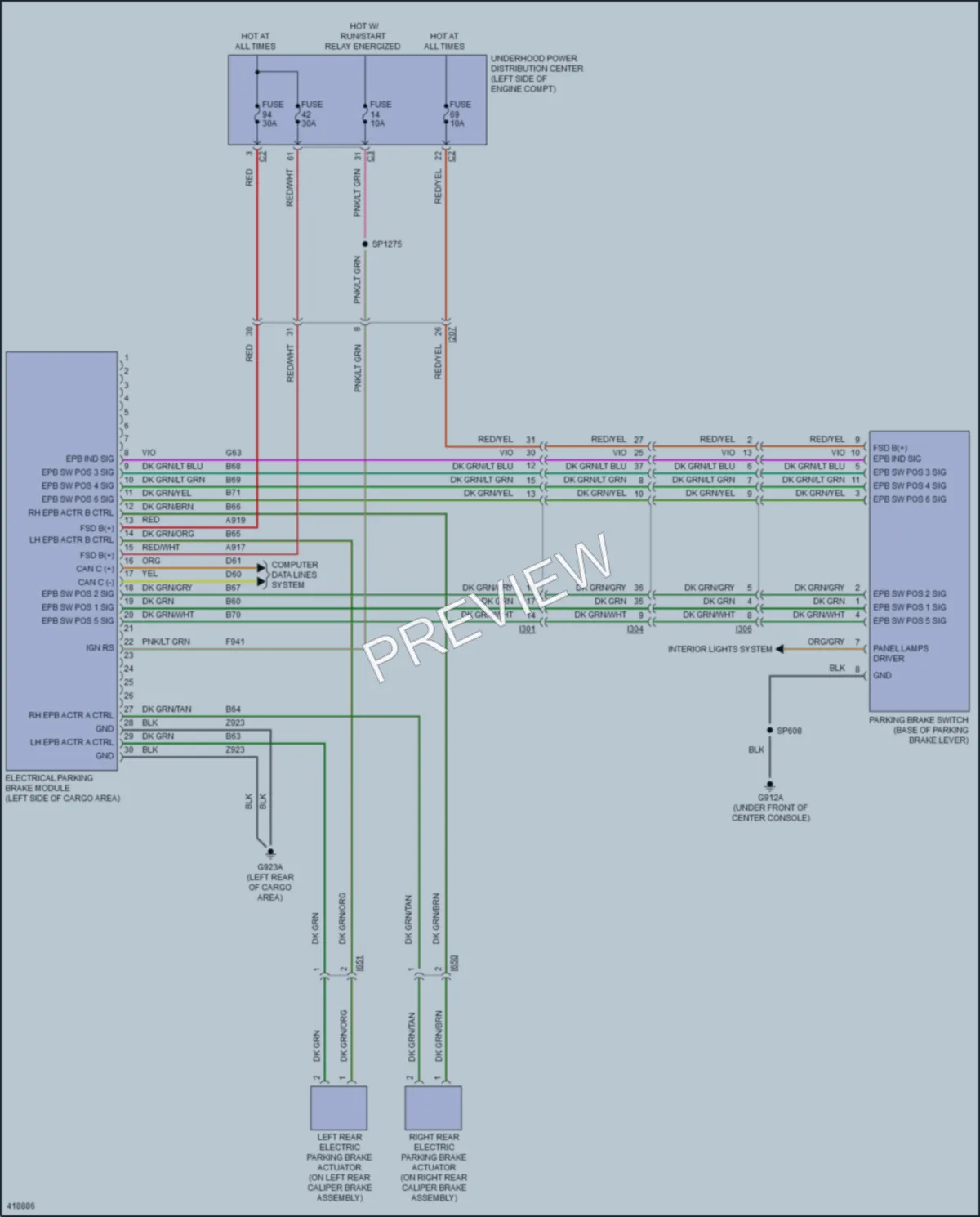 2014 Jeep Cherokee Shift Interlock wiring diagram preview