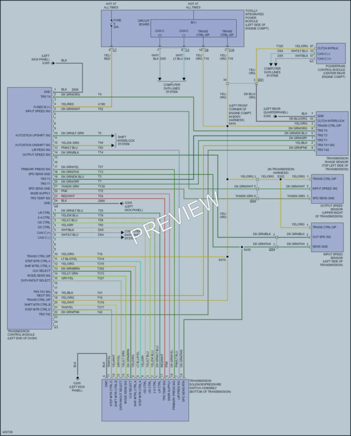 2014 Jeep Patriot Transmission wiring diagram preview