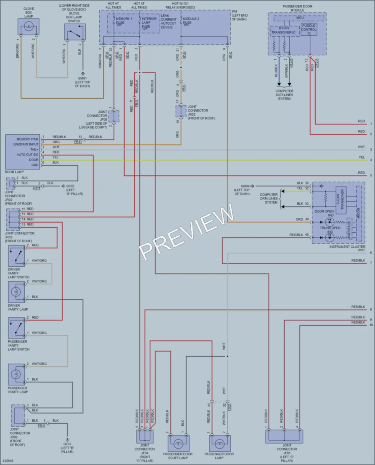 2014 Kia Cadenza Interior Lights wiring diagram preview