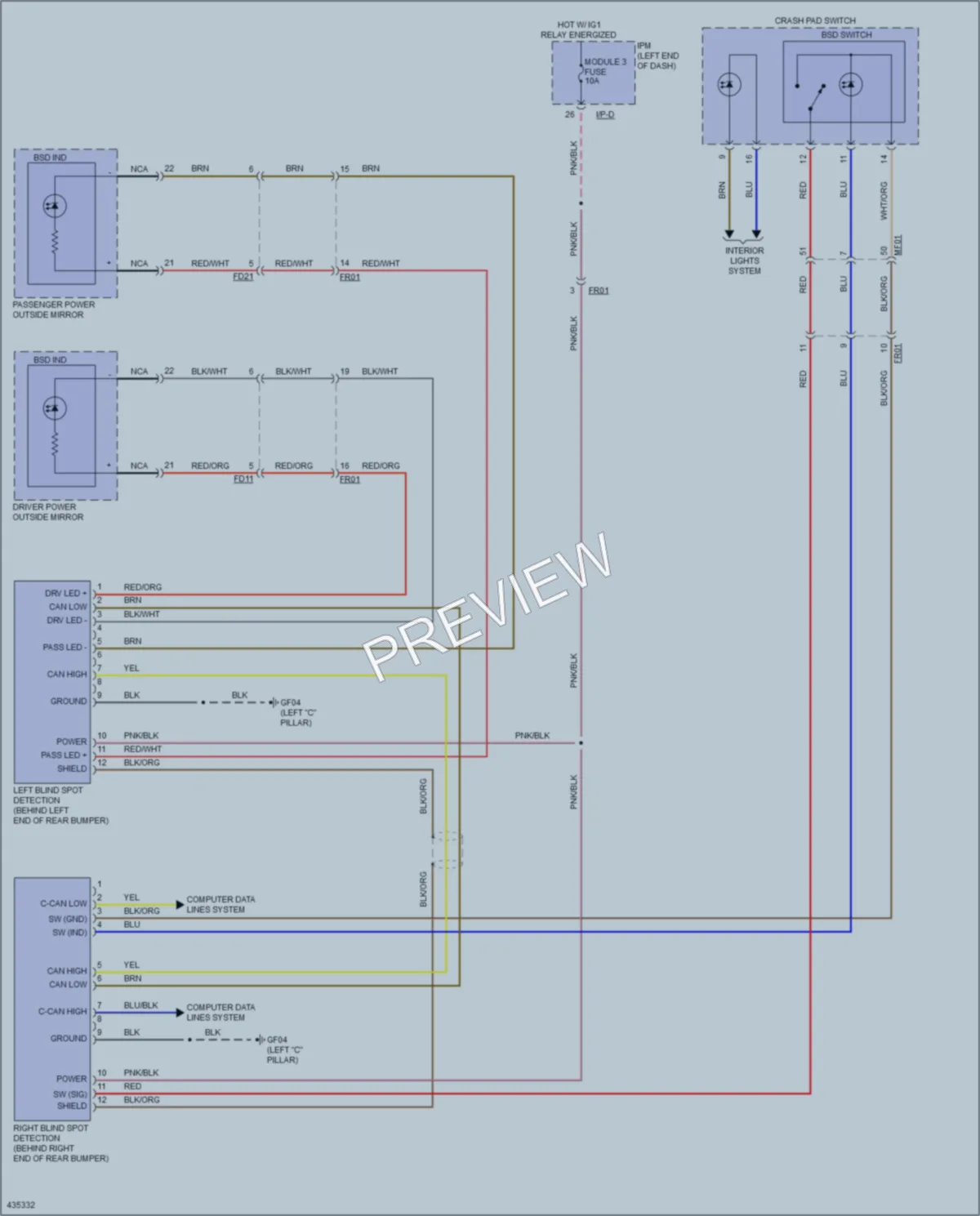 2014 Kia Cadenza Navigation wiring diagram preview