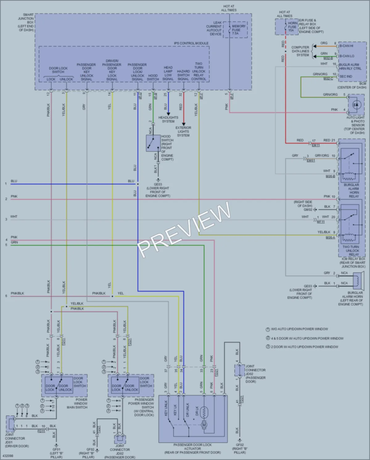 2014 Kia Forte Anti Theft wiring diagram preview