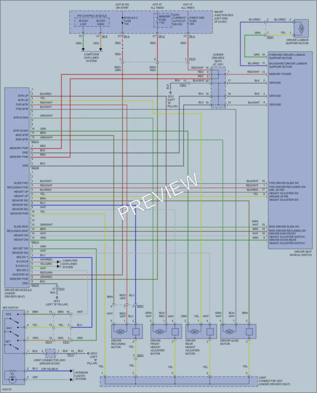 2014 Kia Forte Memory Systems wiring diagram preview