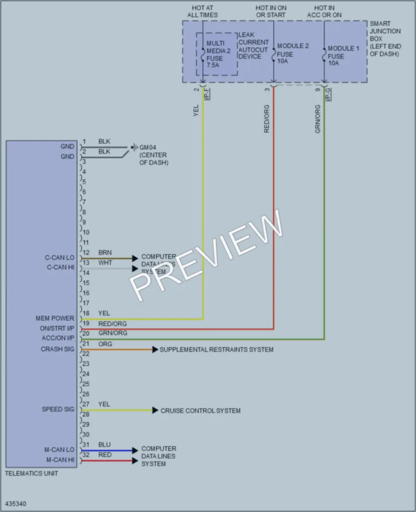2014 Kia Forte Navigation wiring diagram preview