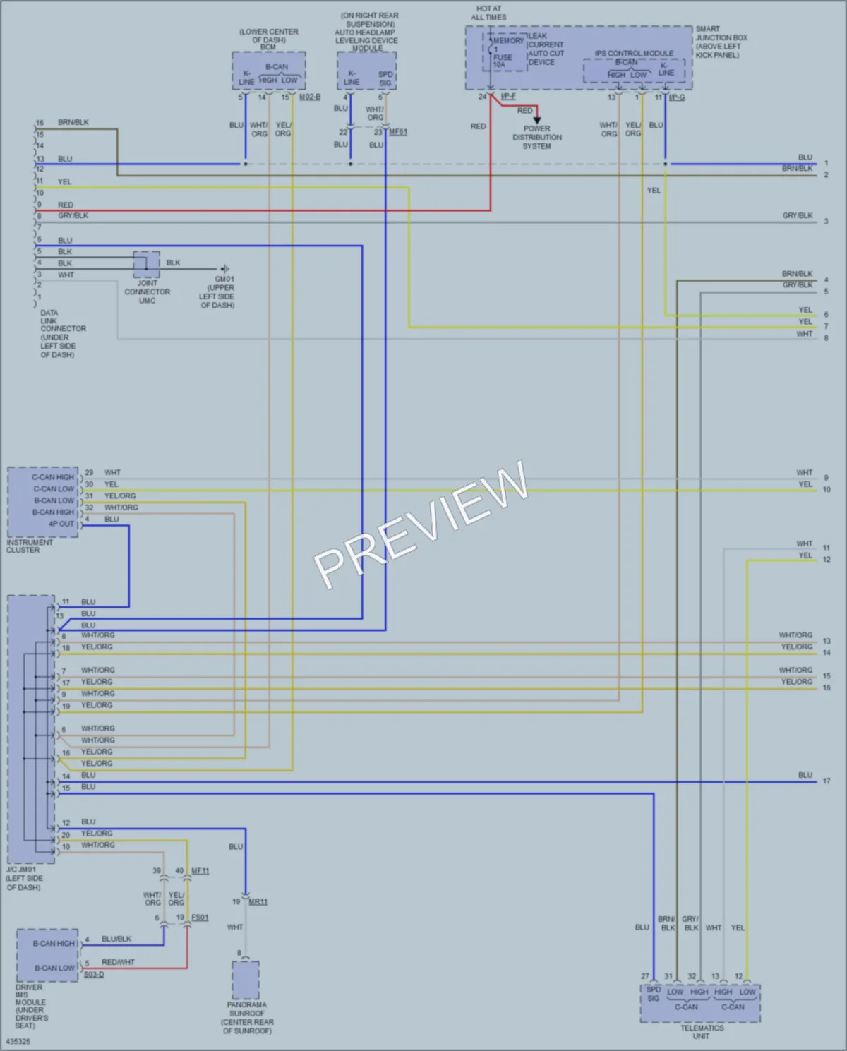 2014 Kia Optima Computer Data Lines wiring diagram preview