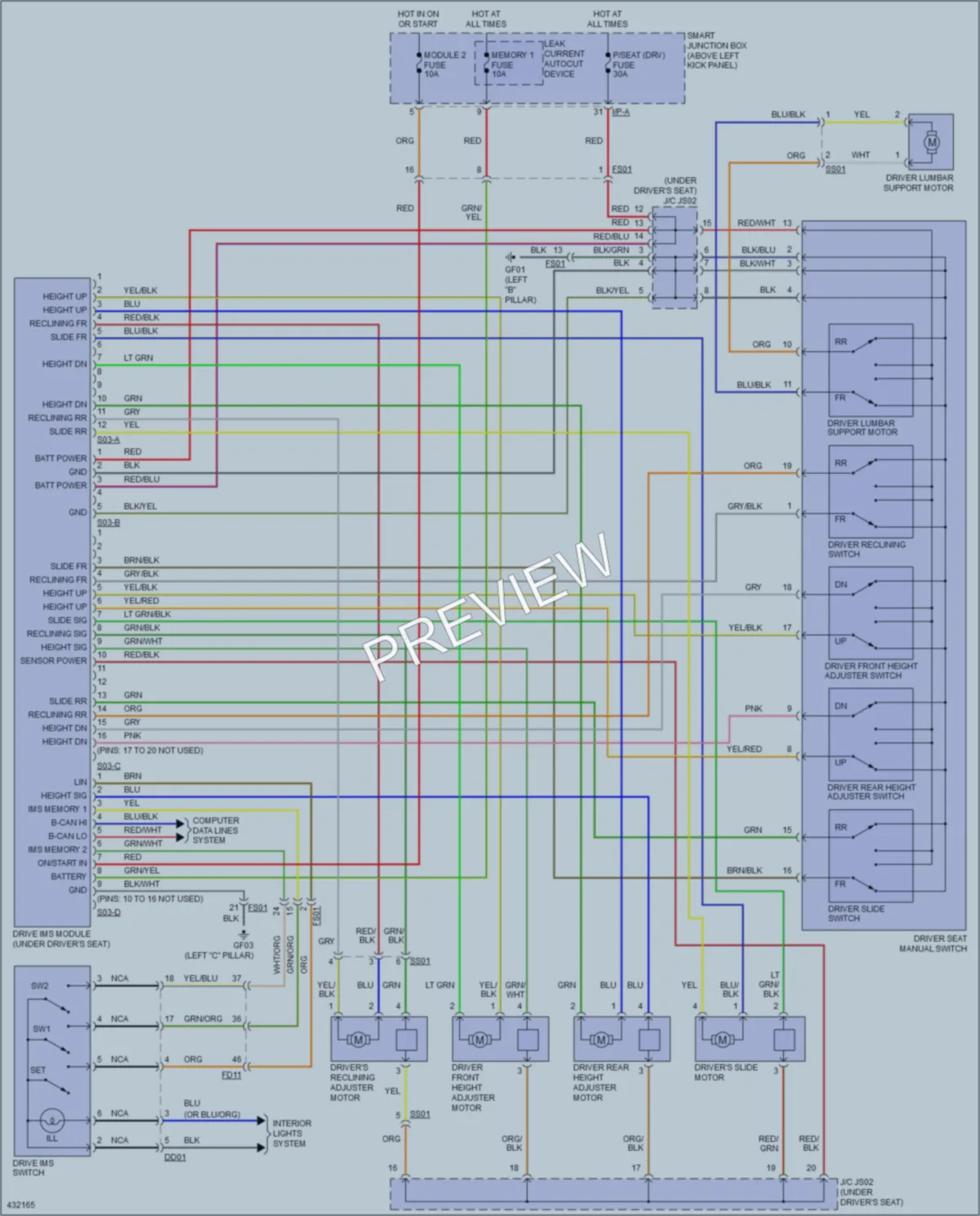 2014 Kia Optima Memory Systems wiring diagram preview