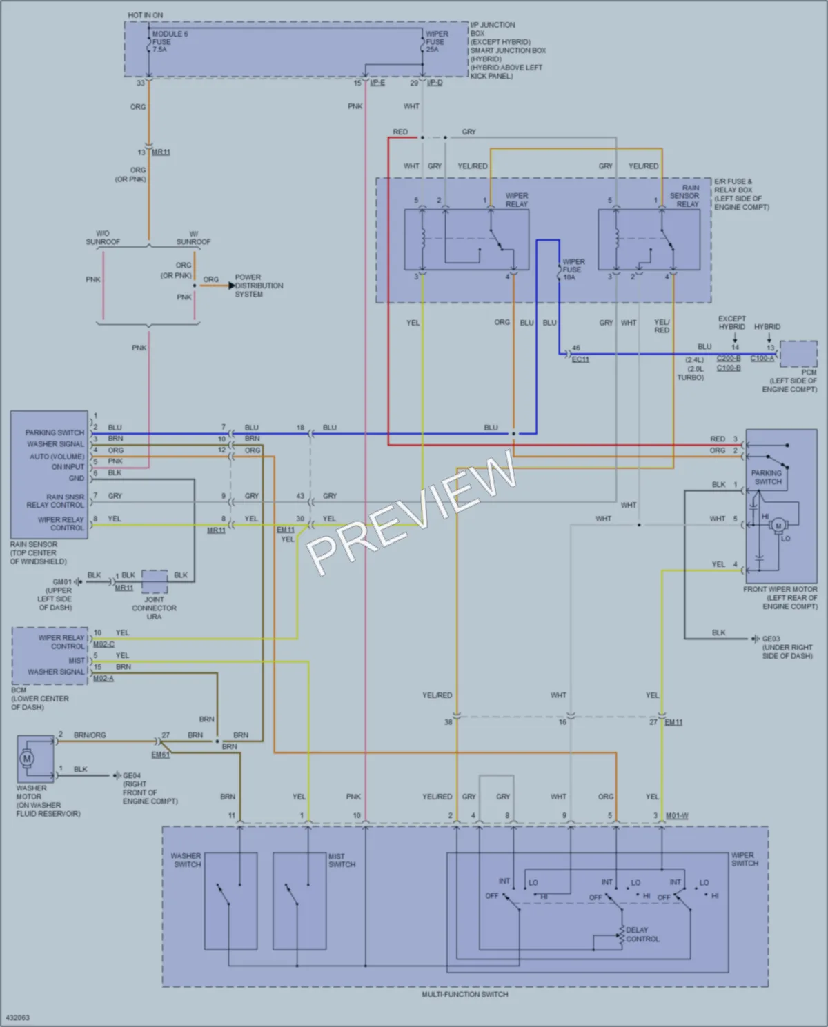 2014 Kia Optima Wiper Washer wiring diagram preview