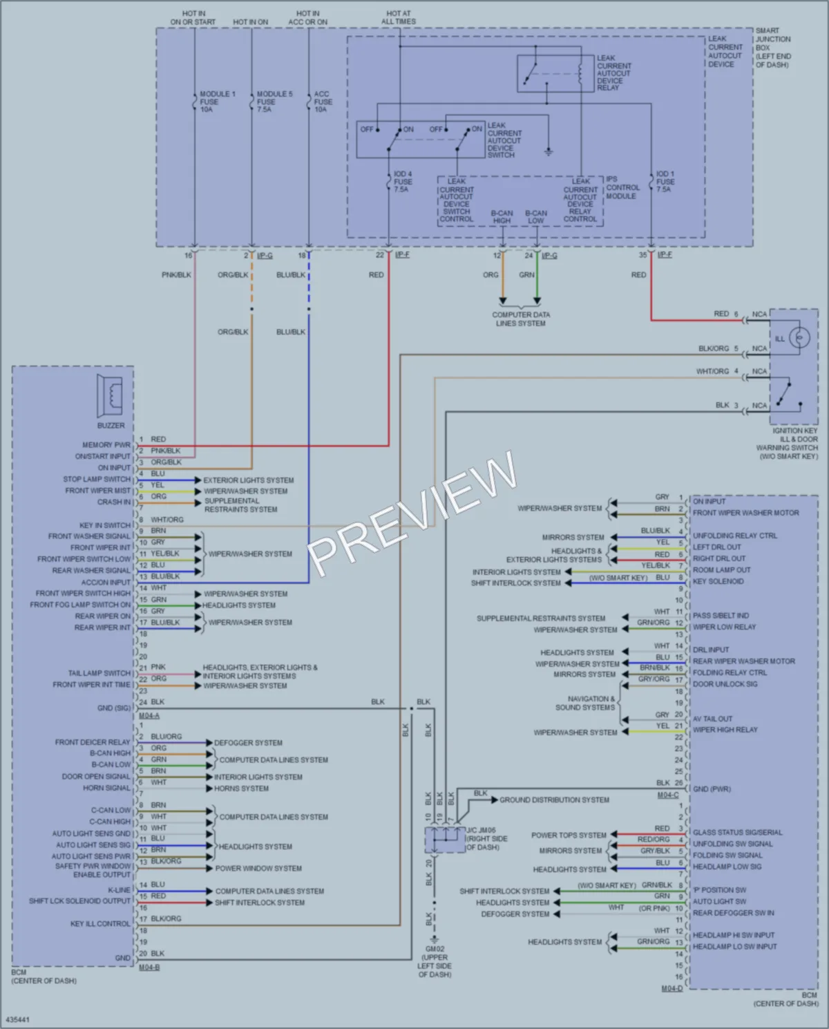 2014 Kia Soul Body Control Modules wiring diagram preview