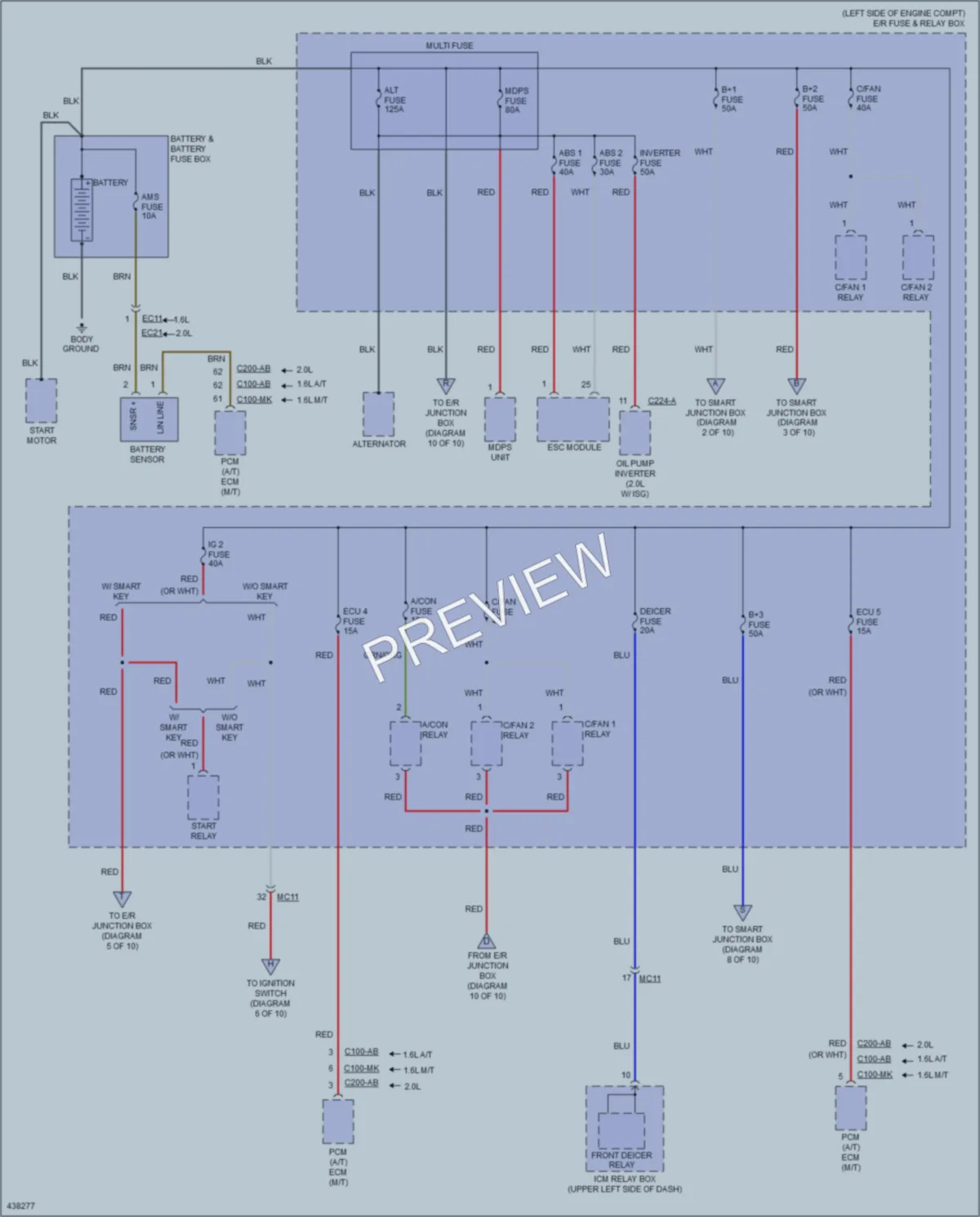 2014 Kia Soul Power Distribution wiring diagram preview