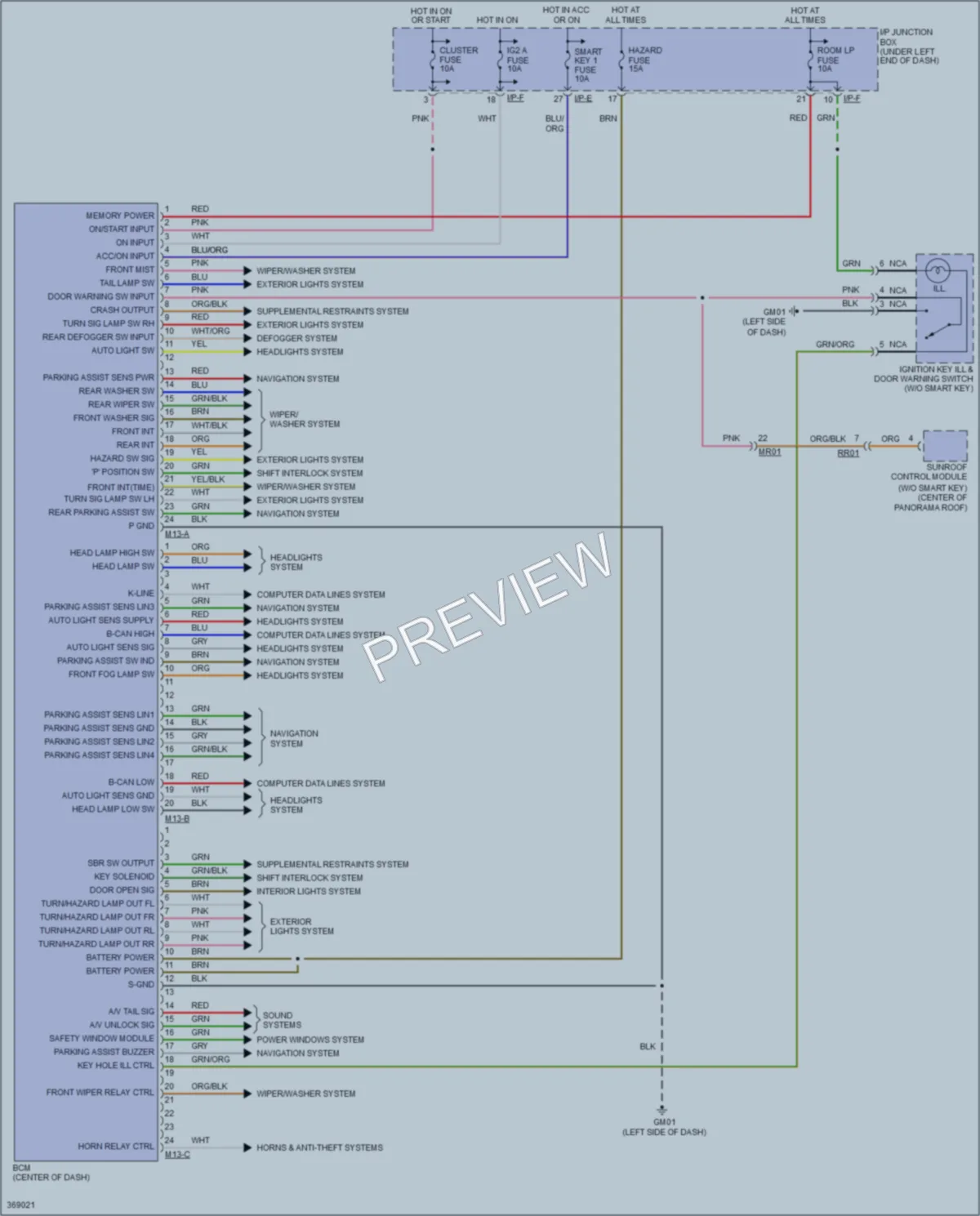 2014 Kia Sportage Body Control Modules wiring diagram preview