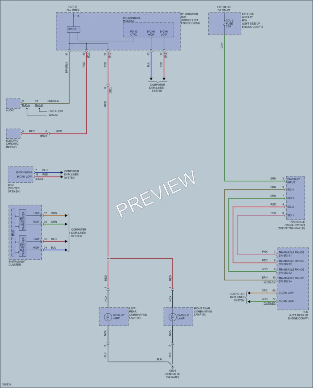 2014 Kia Sportage Exterior Lights wiring diagram preview