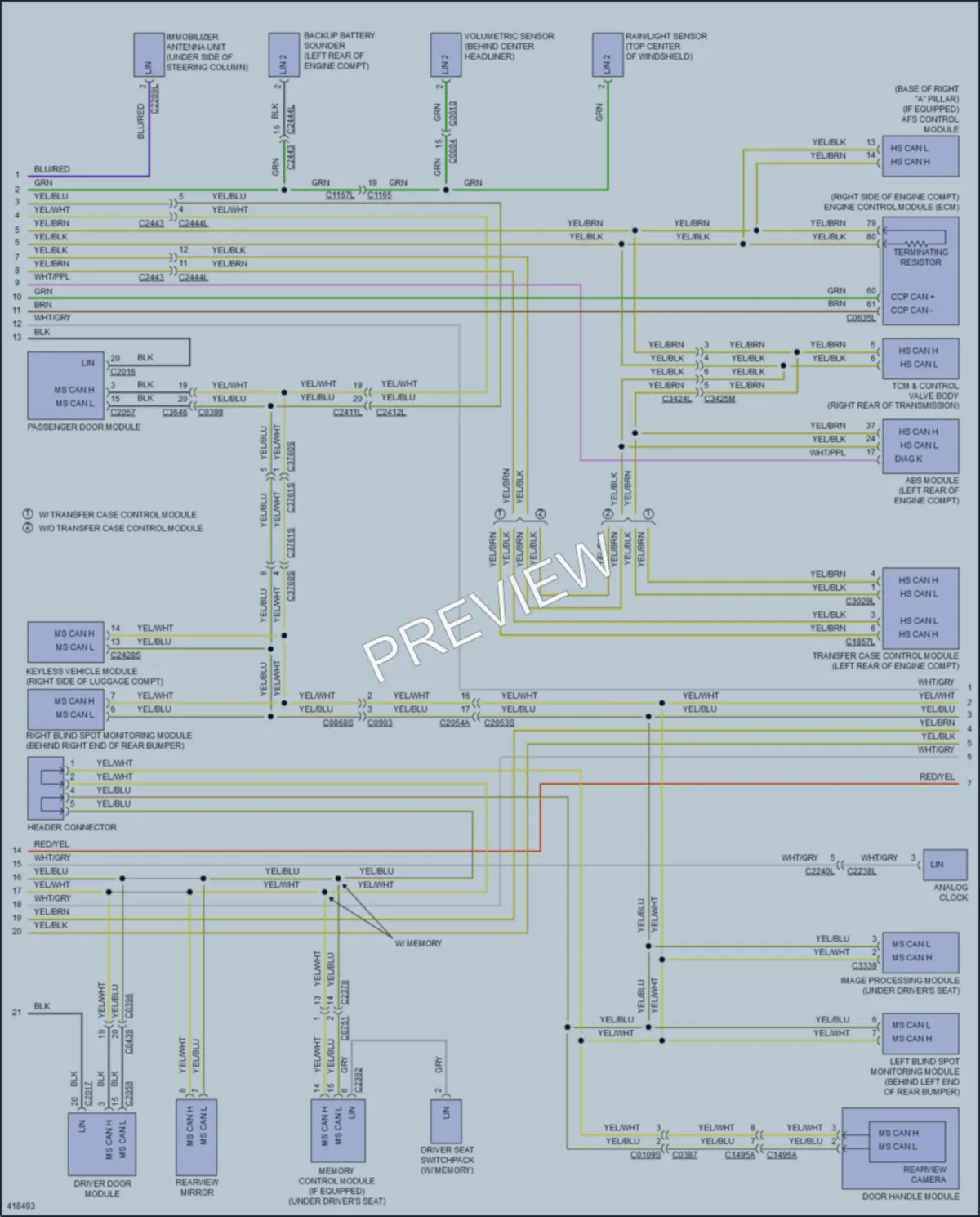 2014 LandRover LR4 Computer Data Lines wiring diagram preview