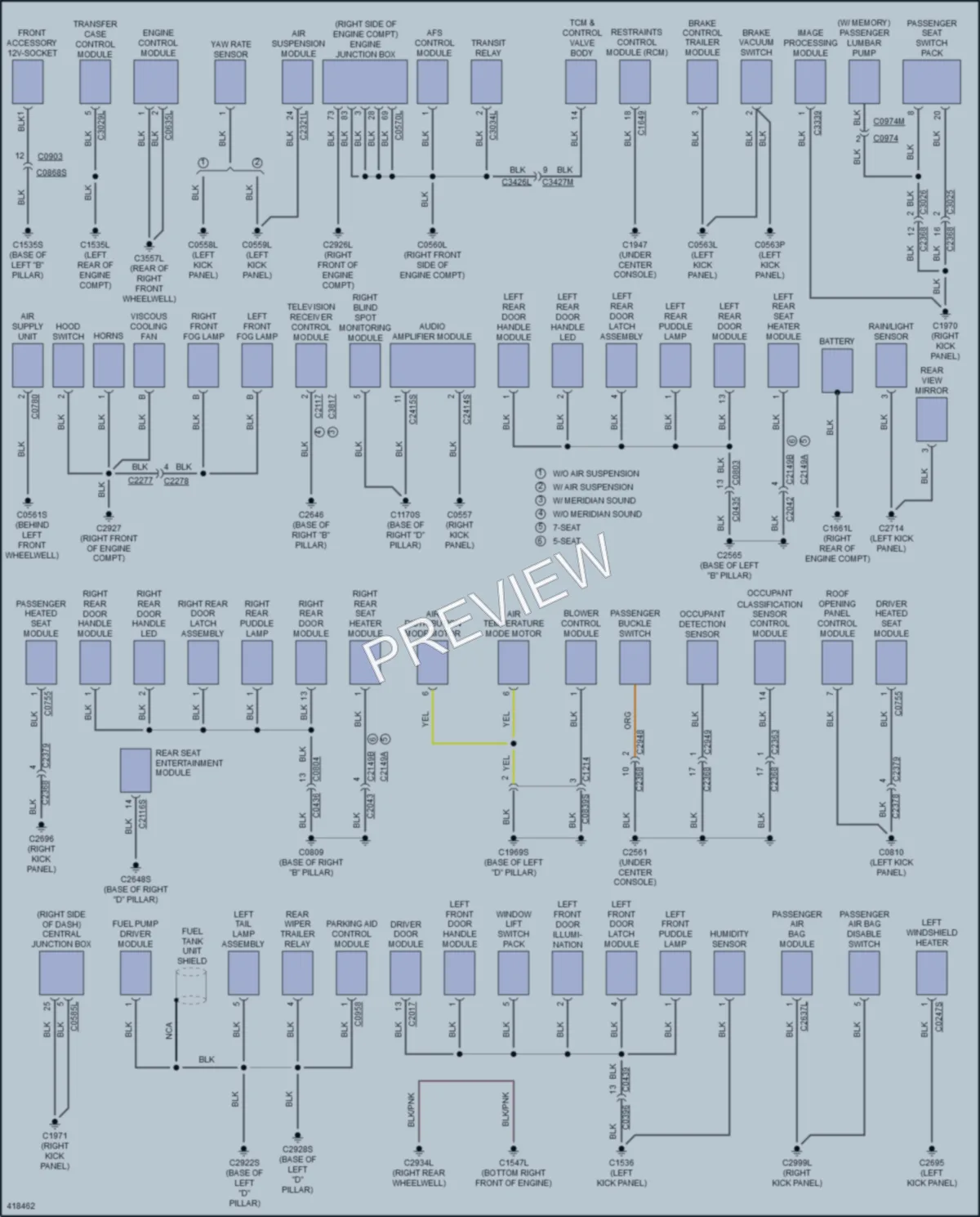 2014 LandRover LR4 Ground Distribution wiring diagram preview
