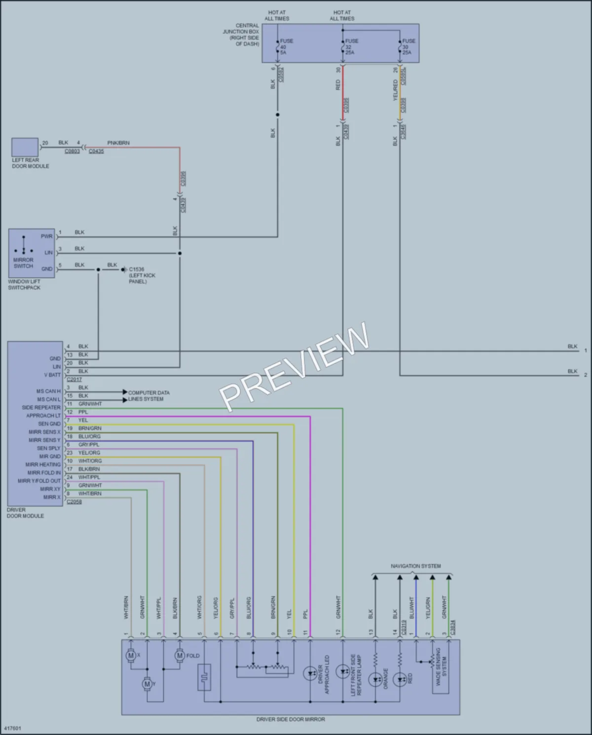 2014 LandRover LR4 Memory Systems wiring diagram preview