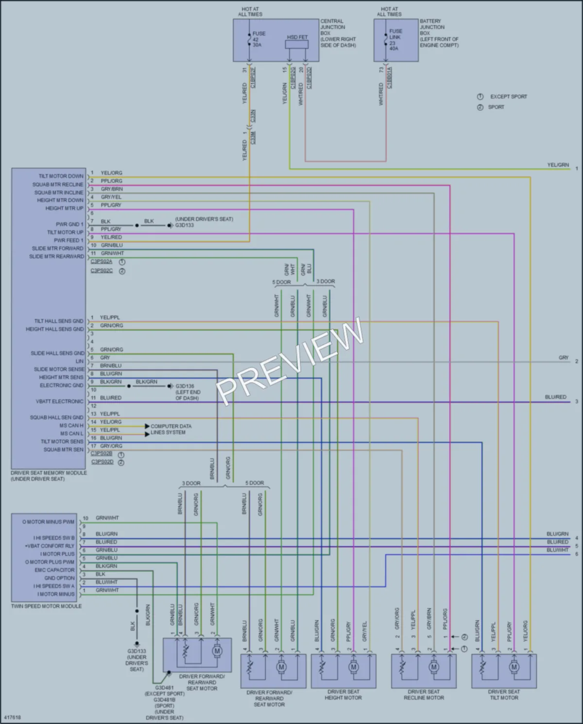 2014 LandRover RangeRoverEvoque Memory Systems wiring diagram preview
