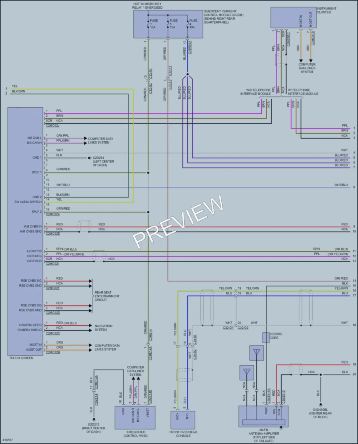 2014 LandRover RangeRoverSport Navigation wiring diagram preview