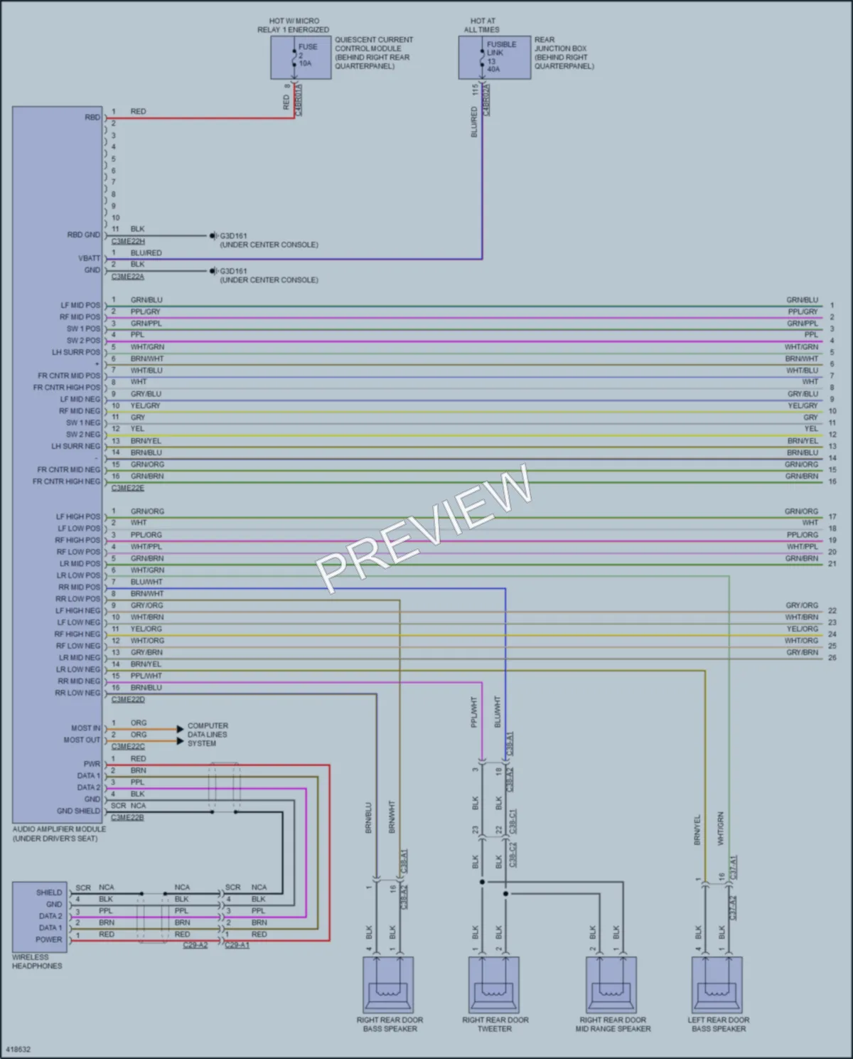 2014 LandRover RangeRoverSport Radio wiring diagram preview