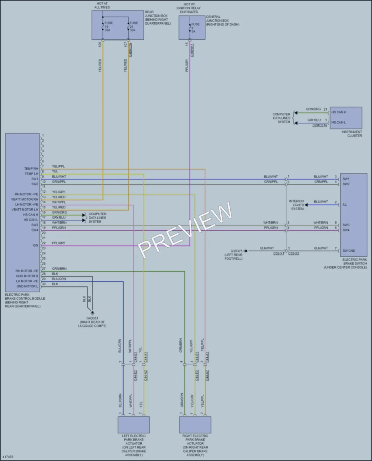 2014 LandRover RangeRoverSport Shift Interlock wiring diagram preview