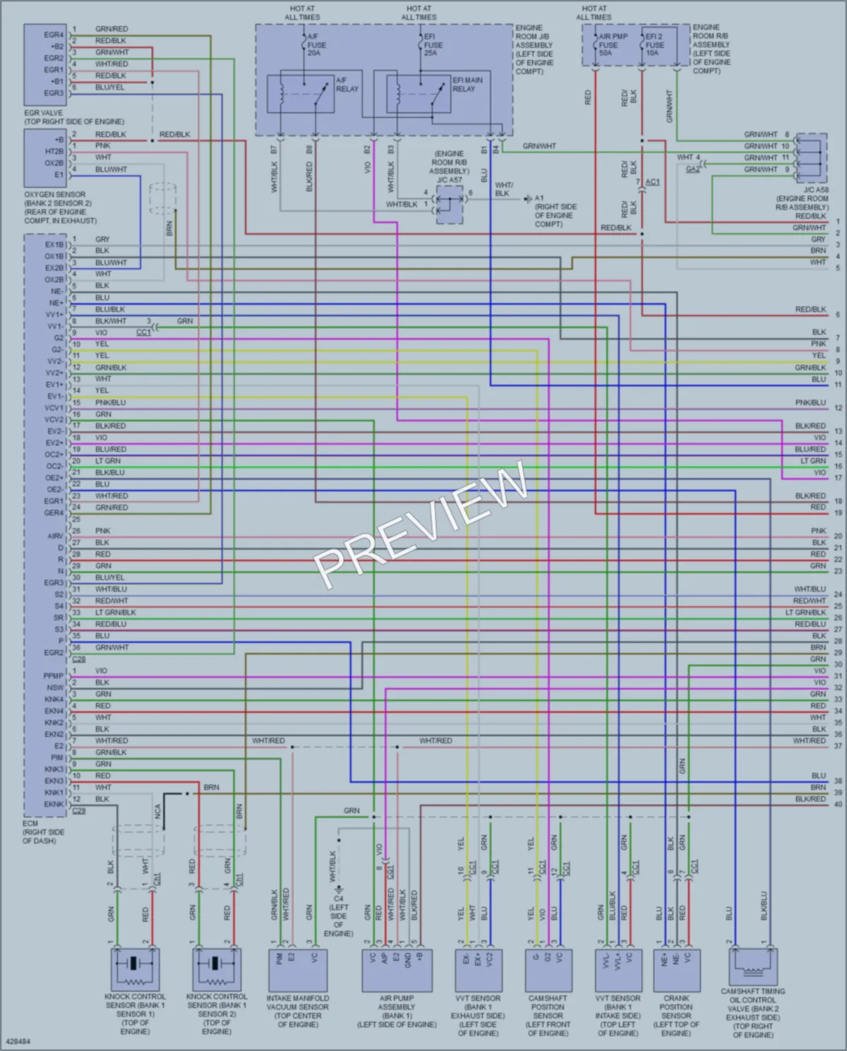 2014 Lexus GX460 Engine Performance wiring diagram preview