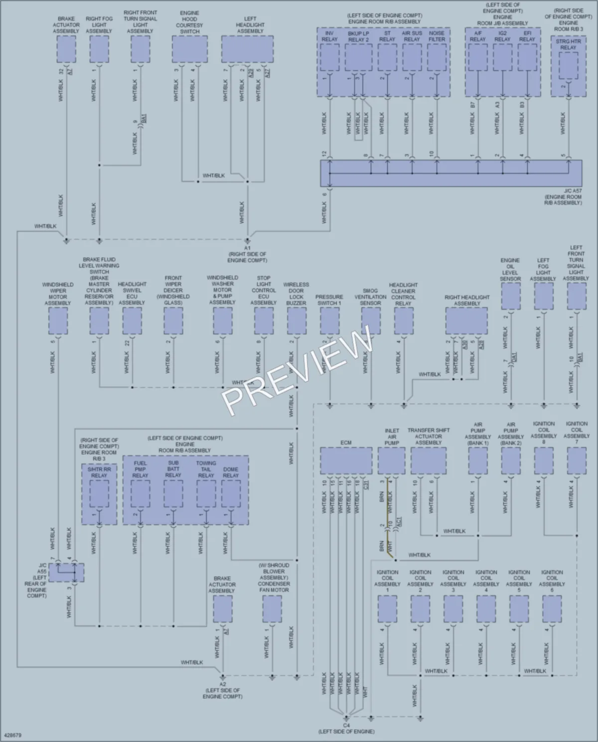 2014 Lexus GX460 Ground Distribution wiring diagram preview