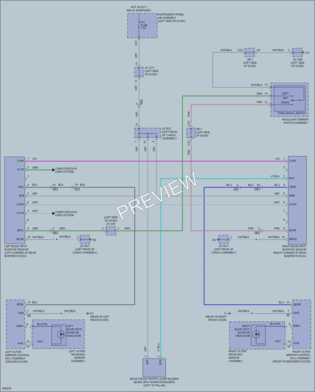 2014 Lexus GX460 Navigation wiring diagram preview