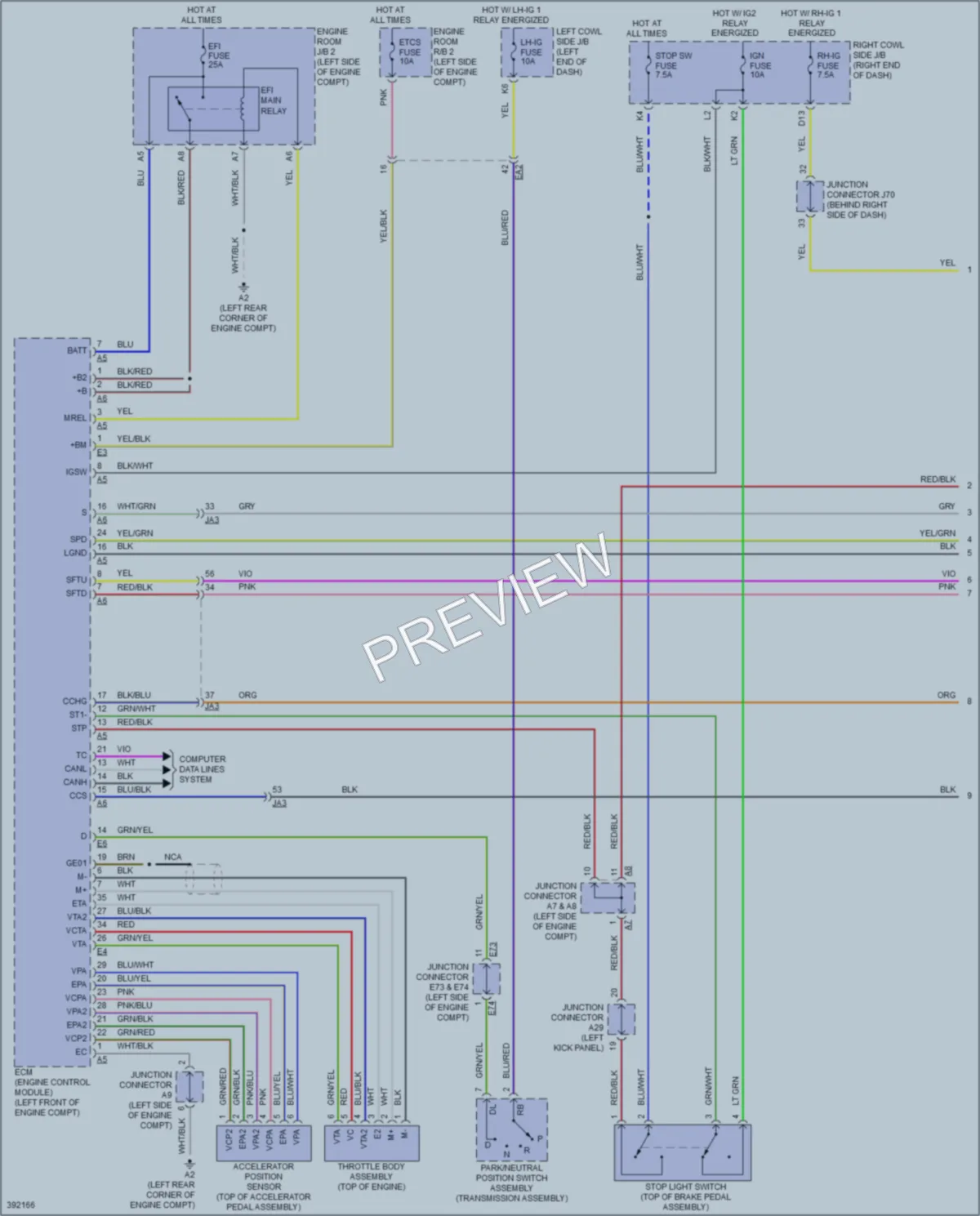 2014 Lexus ISF Cruise Control wiring diagram preview