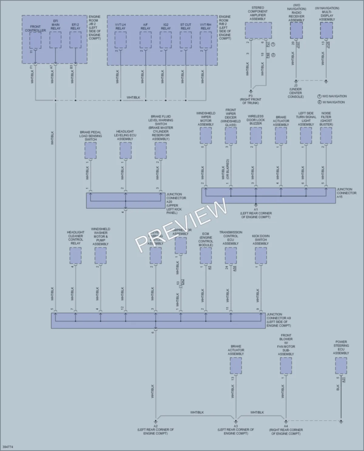 2014 Lexus ISF Ground Distribution wiring diagram preview