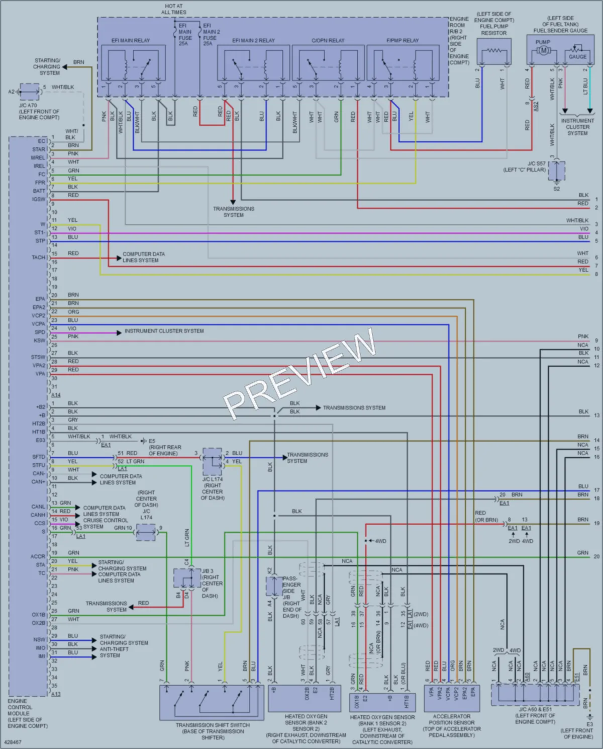 2014 Lexus LS460 Engine Performance wiring diagram preview