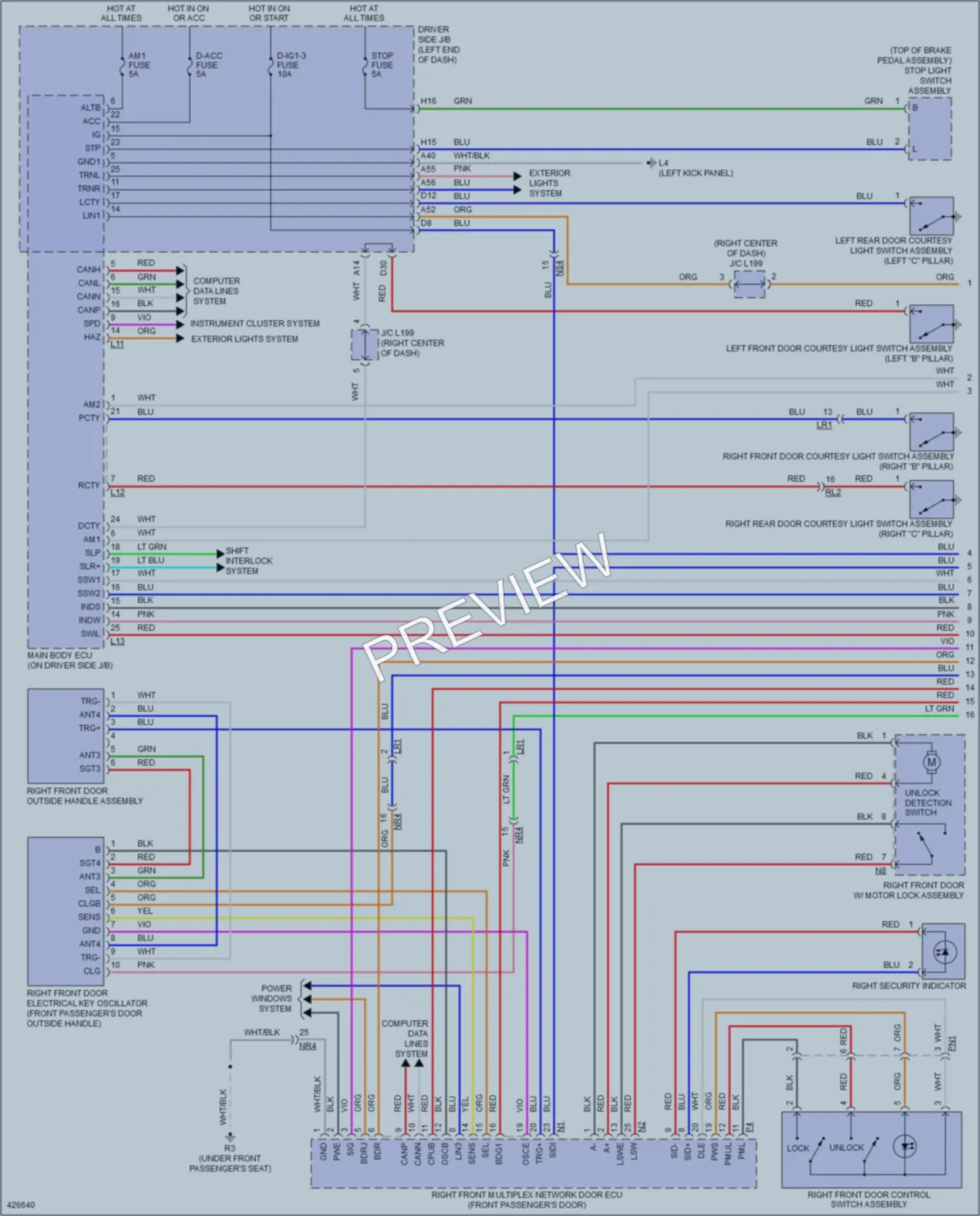 2014 Lexus LS600h Anti Theft wiring diagram preview