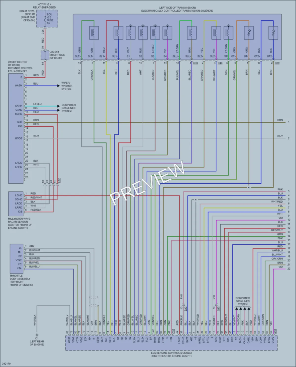 2014 Lexus LX570 Cruise Control wiring diagram preview