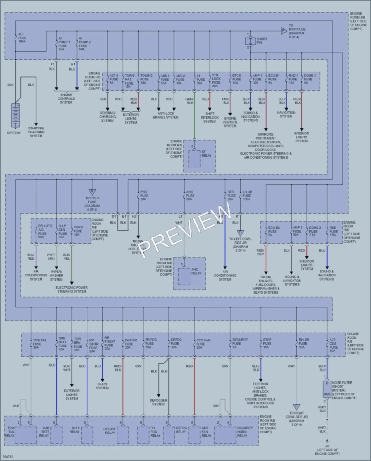 2014 Lexus LX570 Power Distribution wiring diagram preview