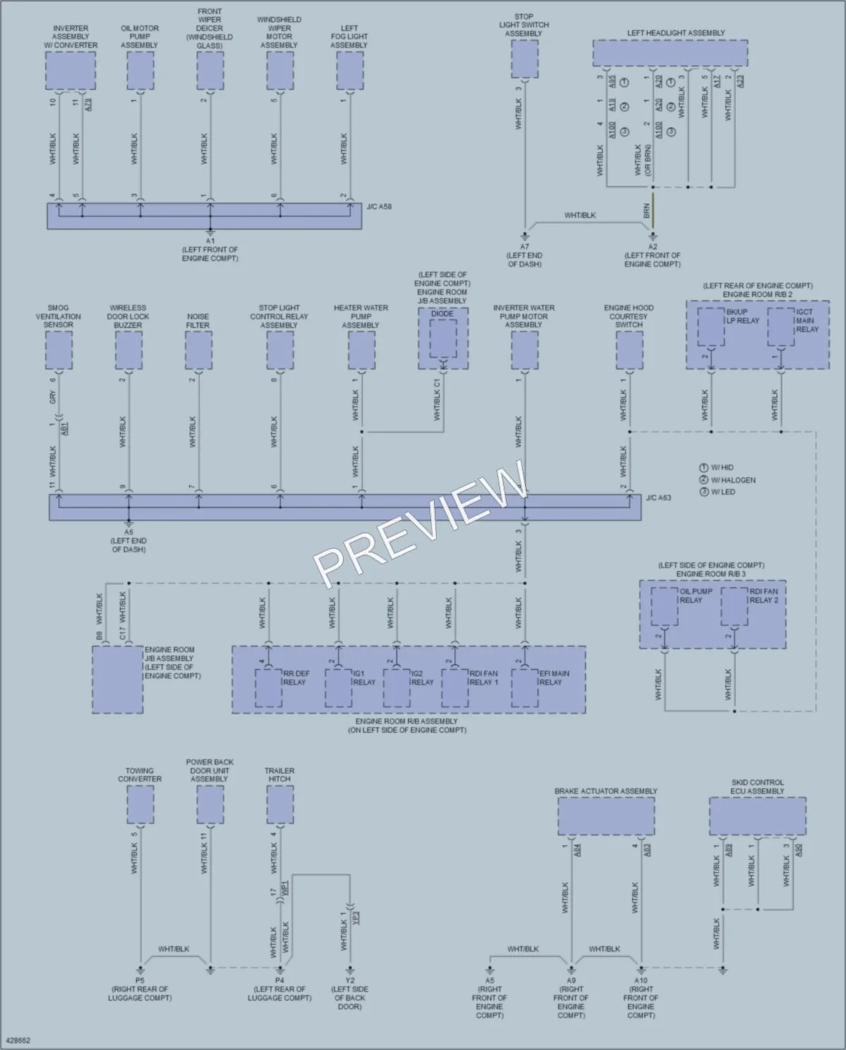 2014 Lexus RX450h Ground Distribution wiring diagram preview