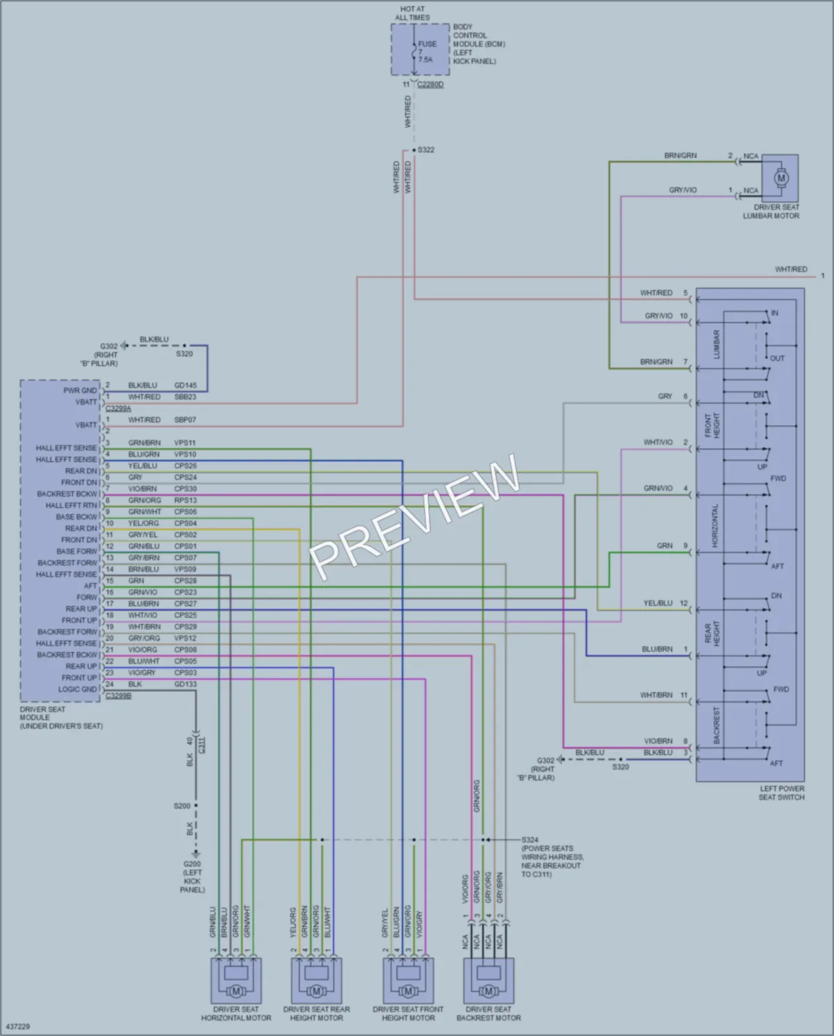 2014 Lincoln MKX Memory Systems wiring diagram preview