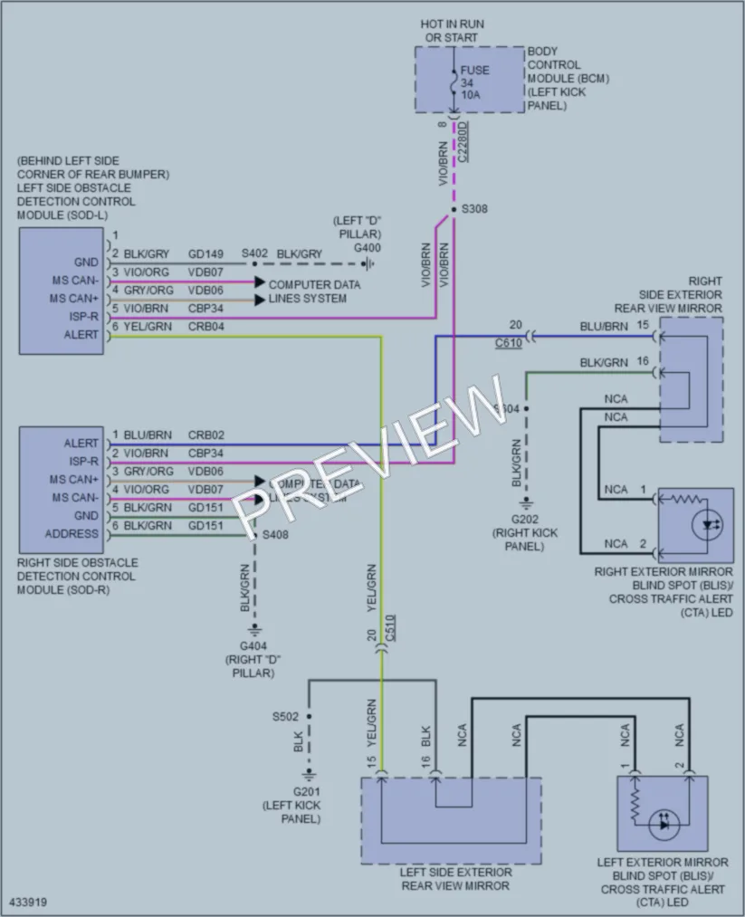 2014 Lincoln MKX Navigation wiring diagram preview