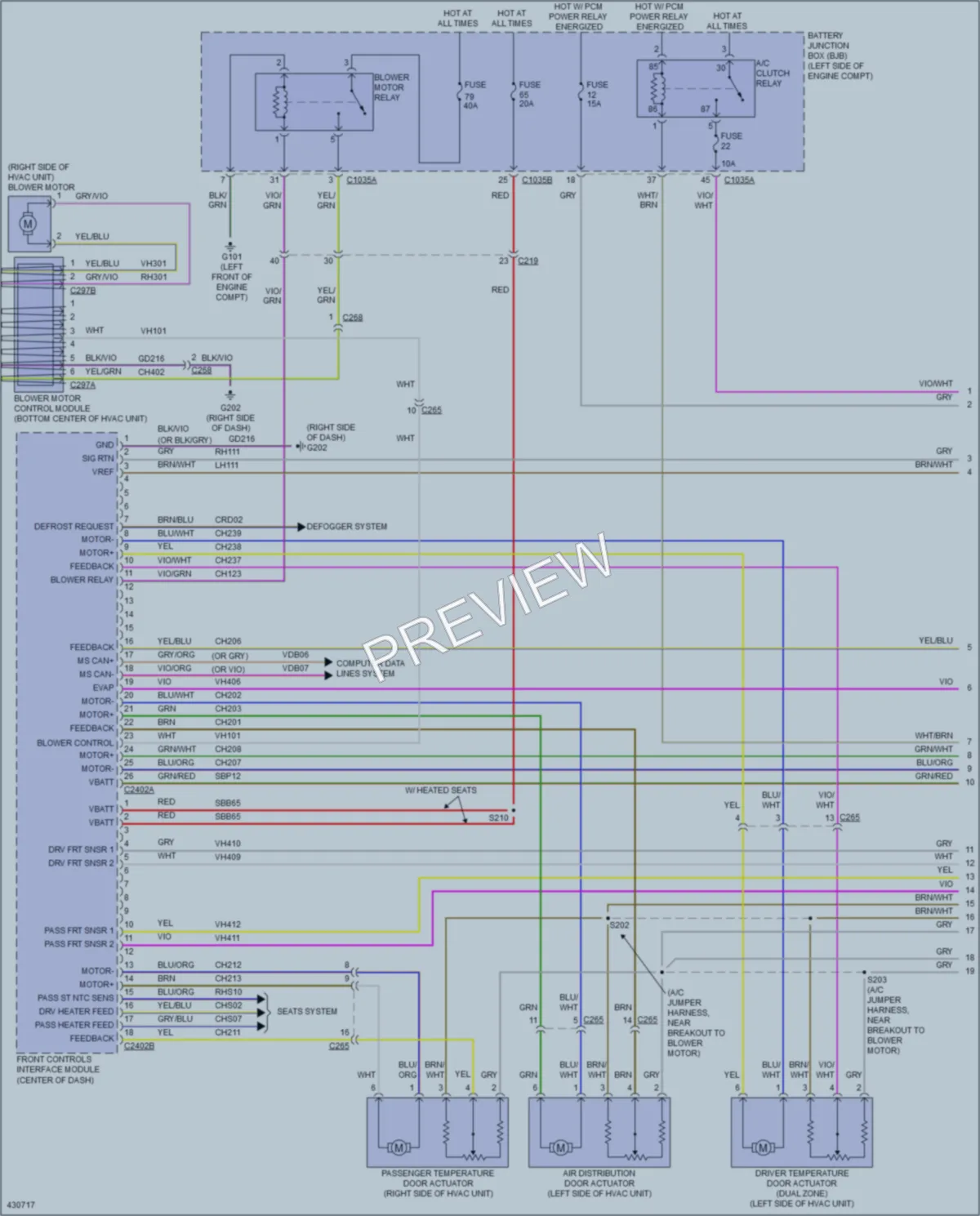 2014 Lincoln MKZHybrid Air Conditioning wiring diagram preview