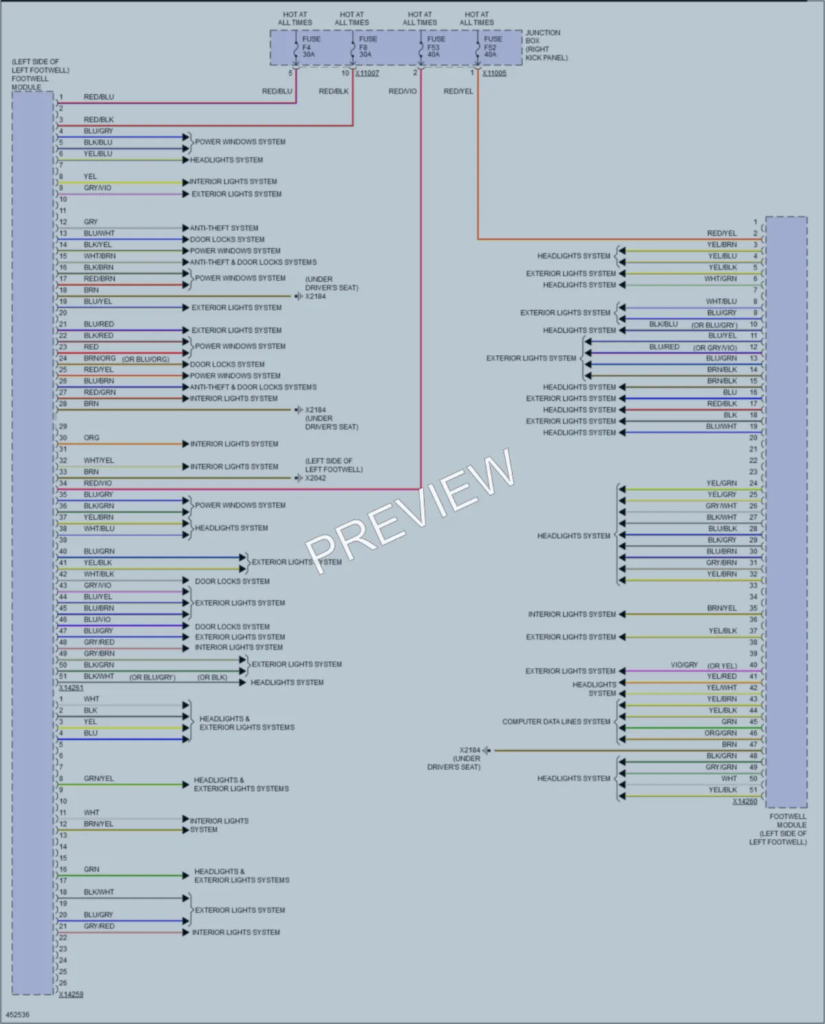 2014 MINI CooperClubman Body Control Modules wiring diagram preview