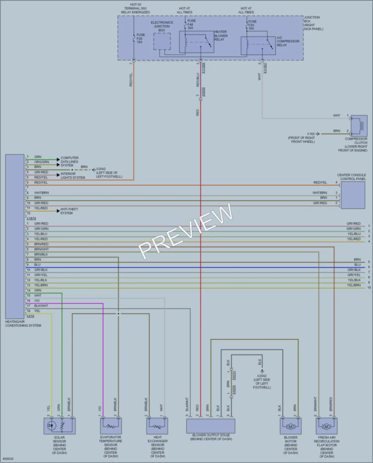 2014 MINI CooperCountryman Air Conditioning wiring diagram preview