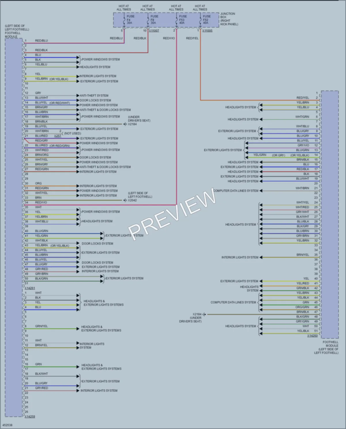 2014 MINI CooperCountryman Body Control Modules wiring diagram preview