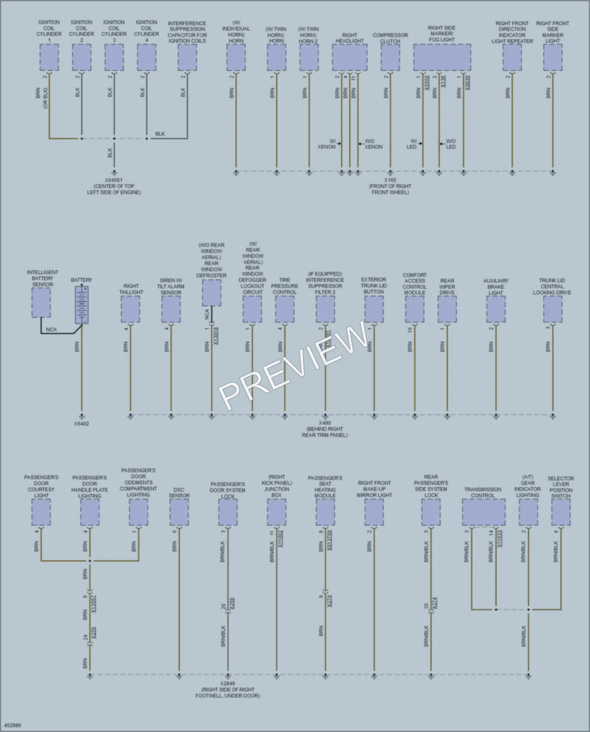 2014 MINI CooperCountryman Ground Distribution wiring diagram preview