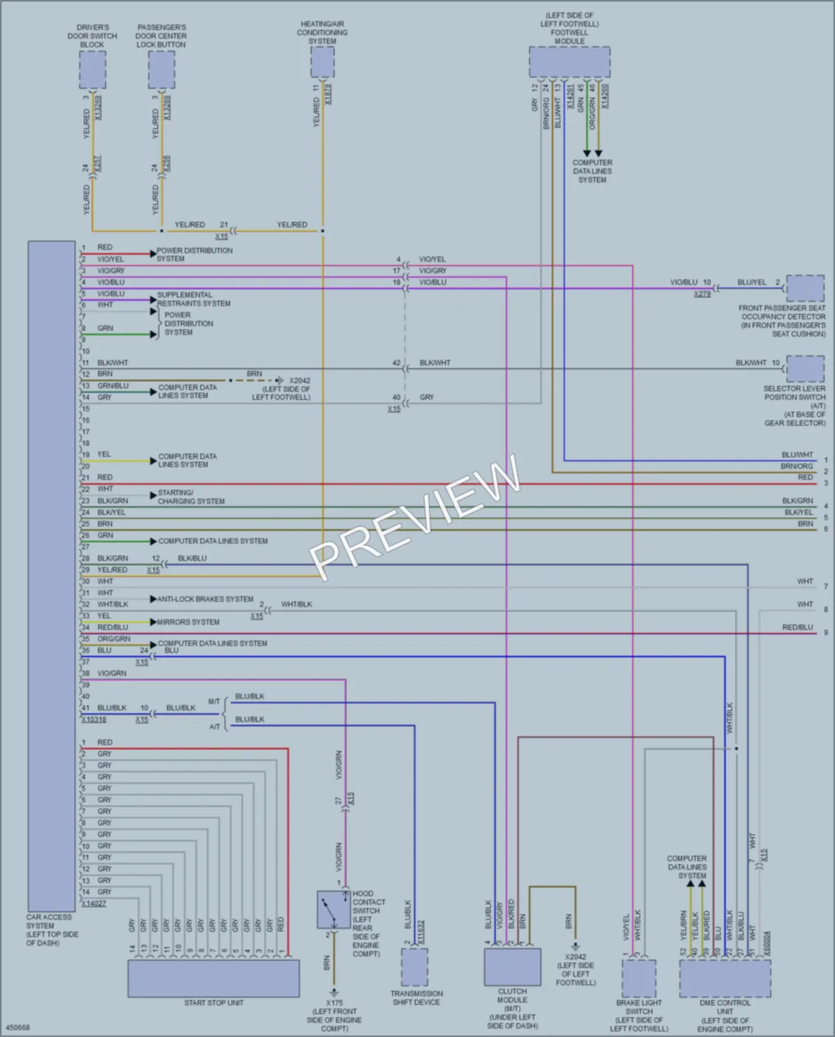 2014 MINI CooperPaceman Anti Theft wiring diagram preview