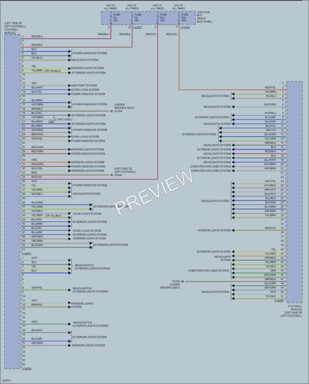 2014 MINI CooperPaceman Body Control Modules wiring diagram preview