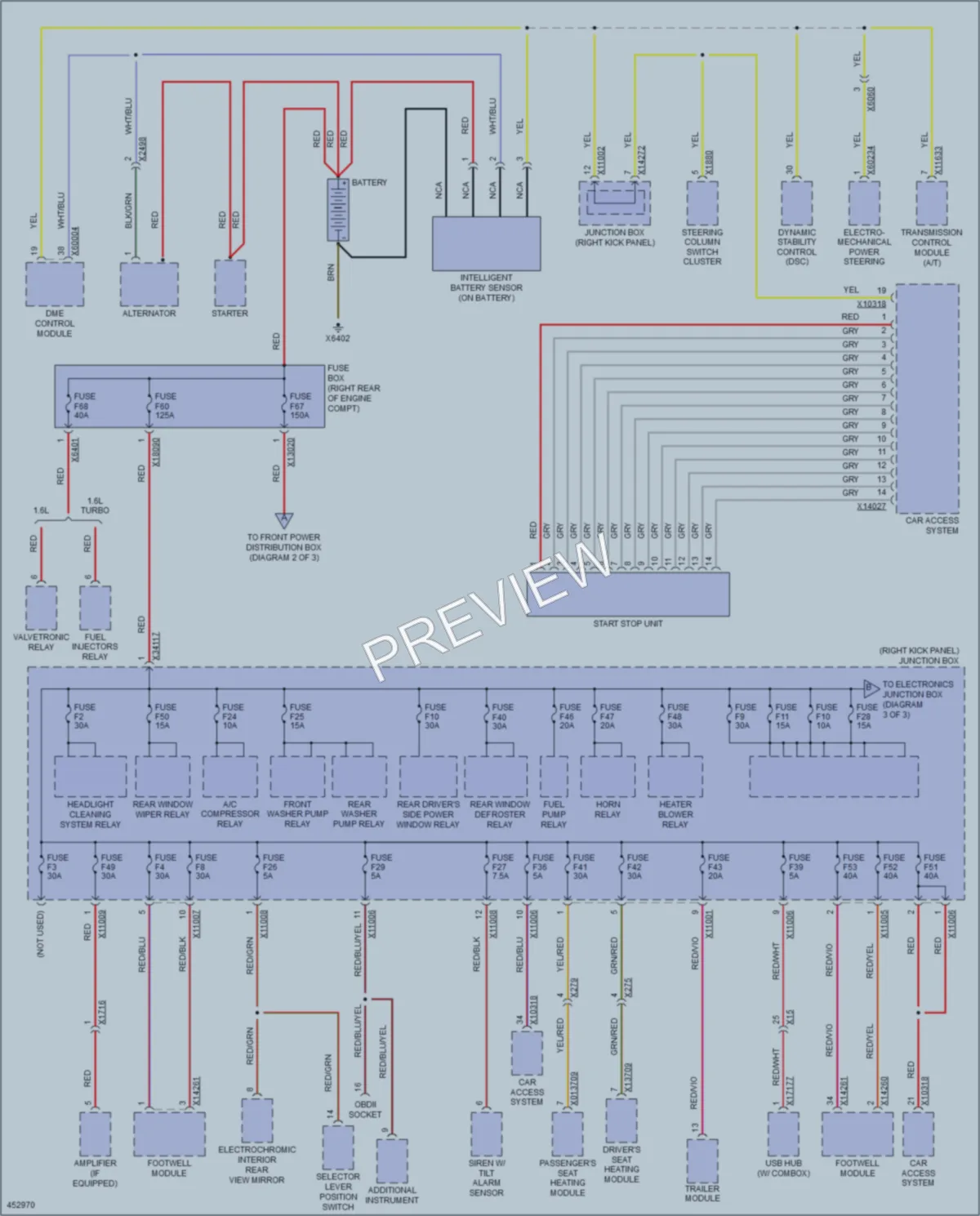 2014 MINI CooperPaceman Power Distribution wiring diagram preview