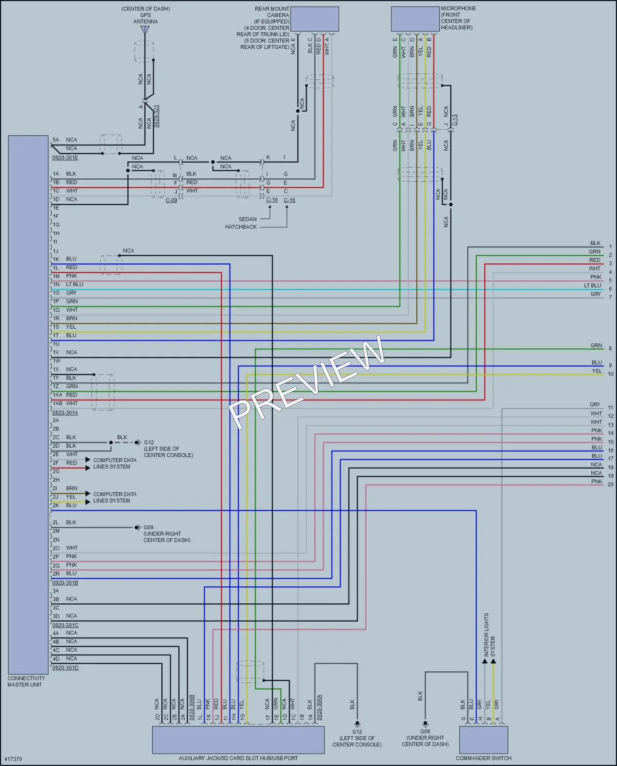 2014 Mazda 3 Radio wiring diagram preview