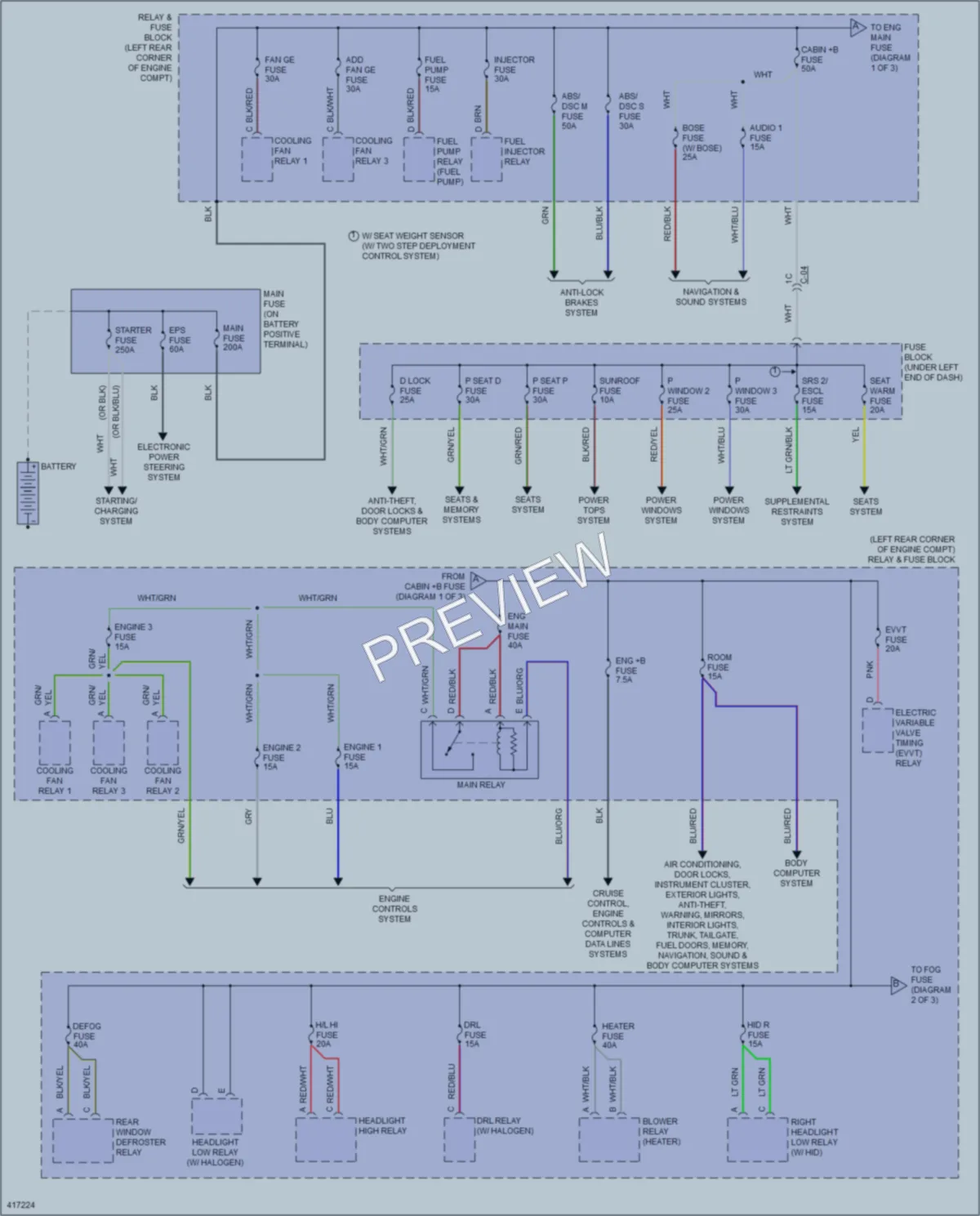 2014 Mazda 6 Power Distribution wiring diagram preview