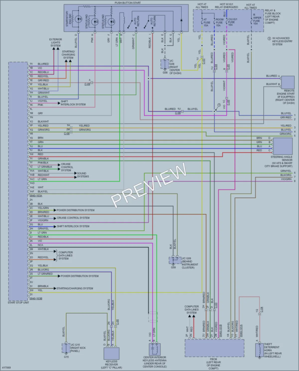 2014 Mazda CX5 Power Door Locks wiring diagram preview