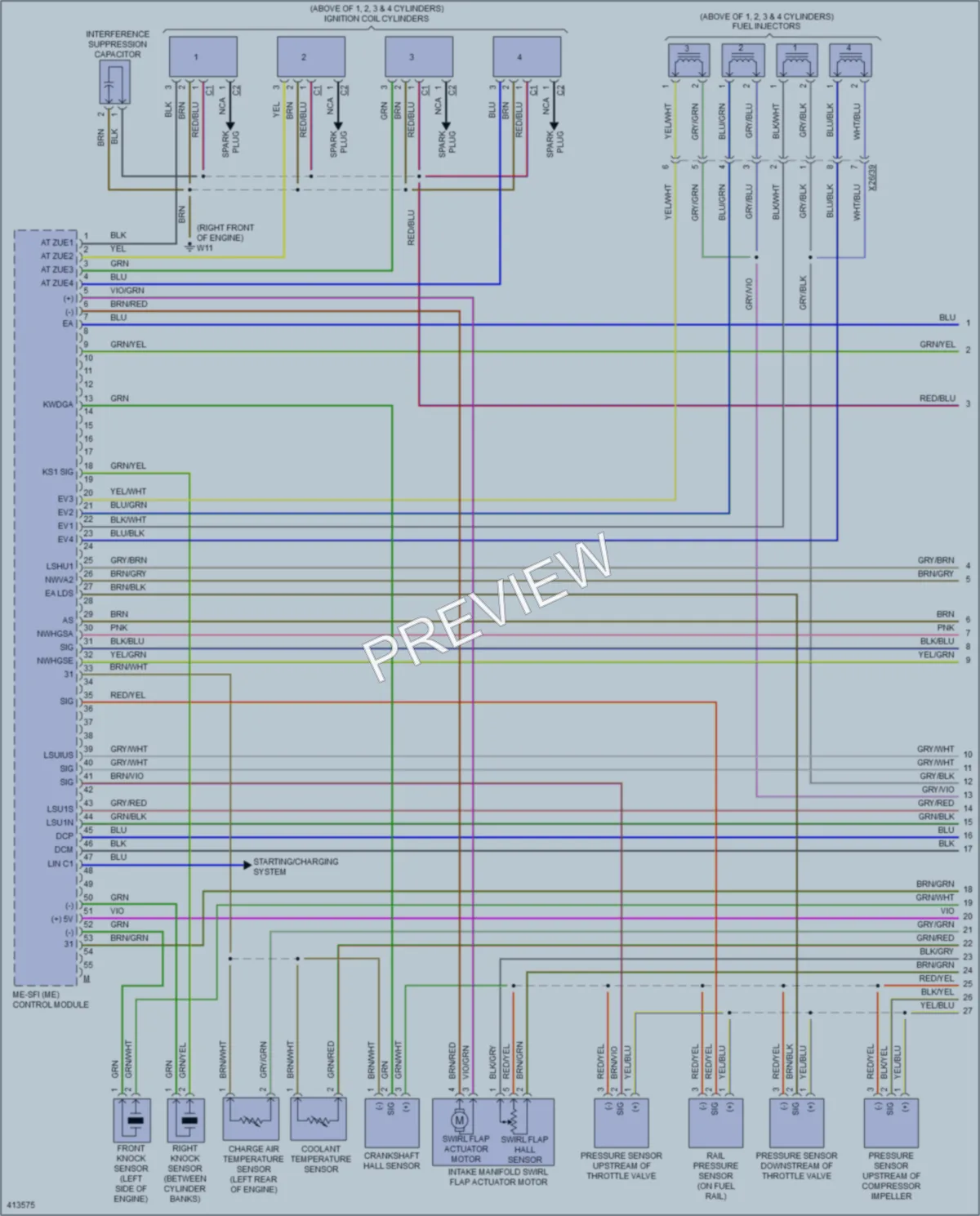 2014 MercedesBenz C250 Engine Performance wiring diagram preview